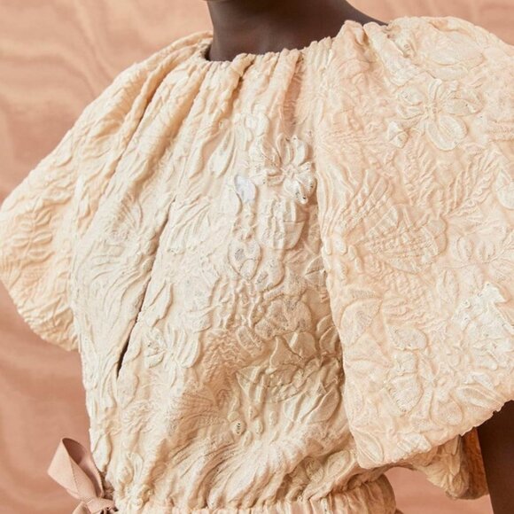 NWOT ULLA JOHNSON Mirabelle Top in Peony M $490 - Picture 5 of 8